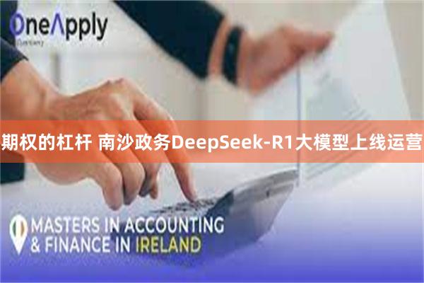 期权的杠杆 南沙政务DeepSeek-R1大模型上线运营